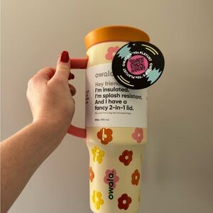 Owala 40 oz Traveler Tumbler Petals for Peace Birthday Bash 2024